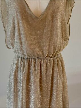 Gianni Bini gold shimmer dress